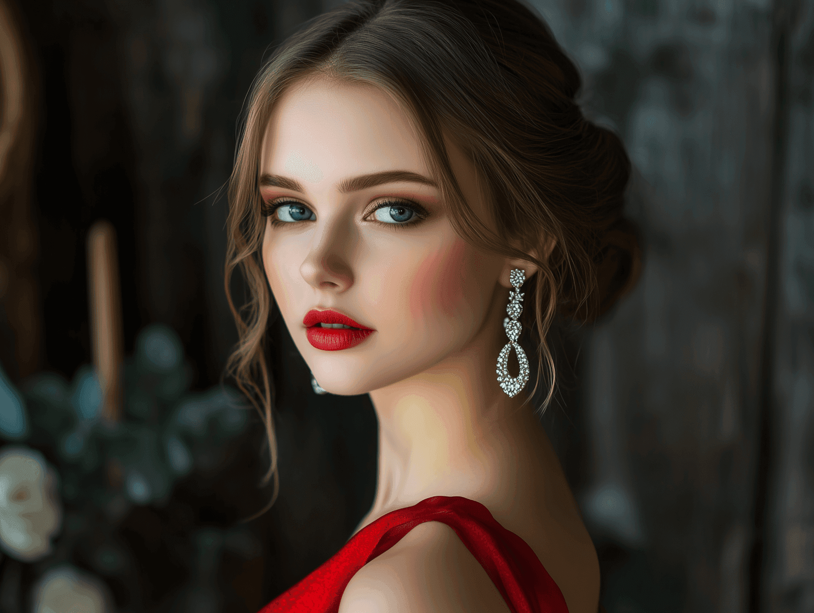 Best Gemstone for Earrings with Red Dress