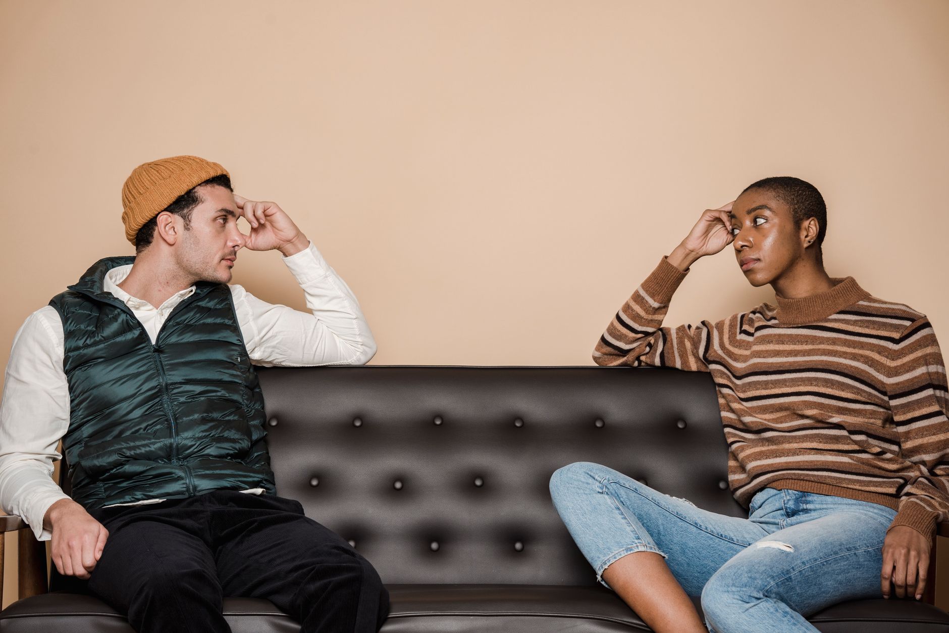 A couple thinking through a hard question